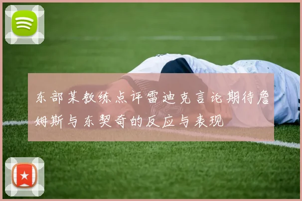 东部某教练点评雷迪克言论期待詹姆斯与东契奇的反应与表现